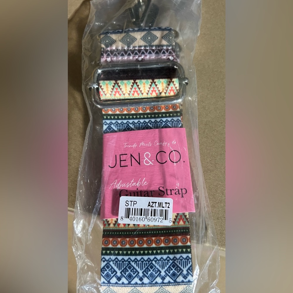 NWT Jen & Company Aztec Adjustable Guitar Strap